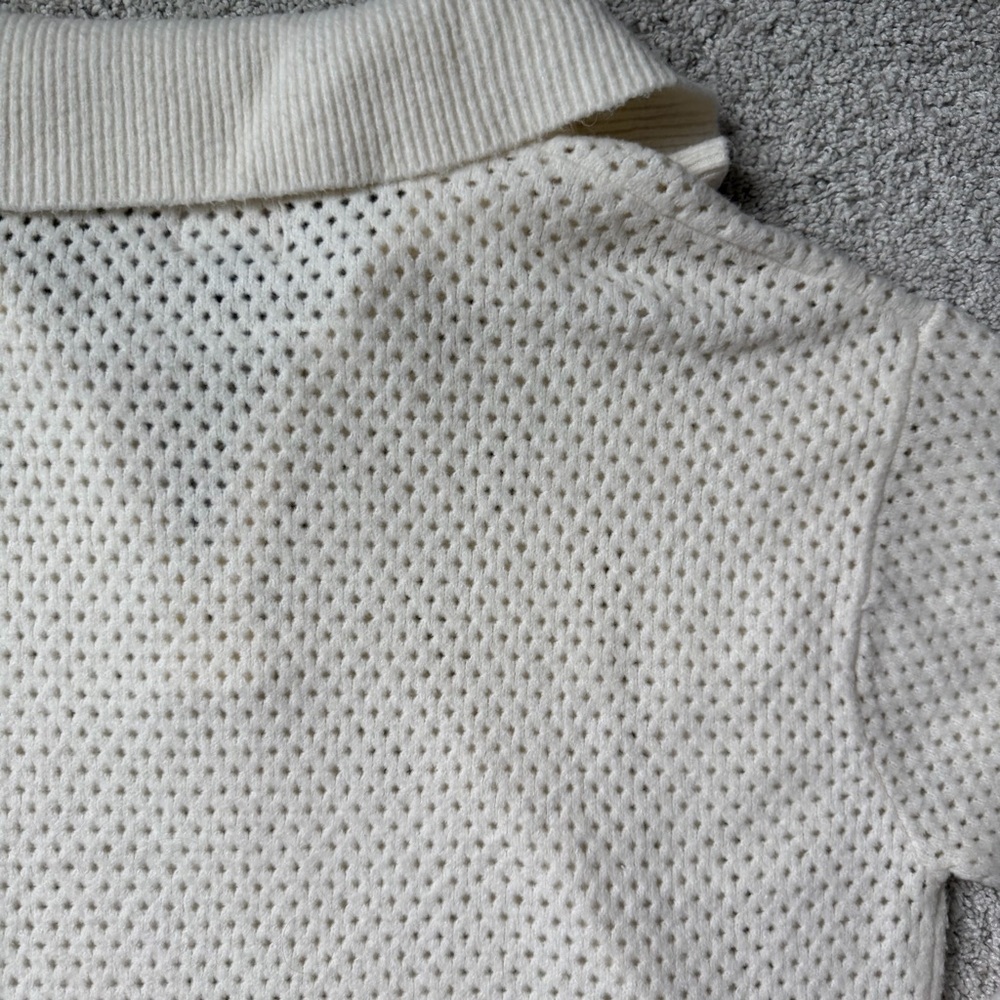 Universal Thread Cream Quarter Zip Knit Sweater - Size Large - Picture 6 of 8